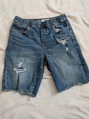 Old Navy Blue Denim Elastic Waist Shorts Size XXL (18)